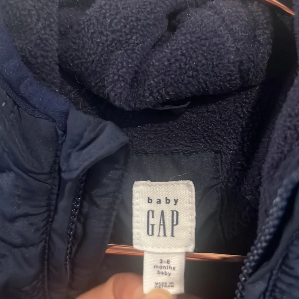 Baby Gap Jumpsuit Quitted Star Navy Blue 3-6 months.